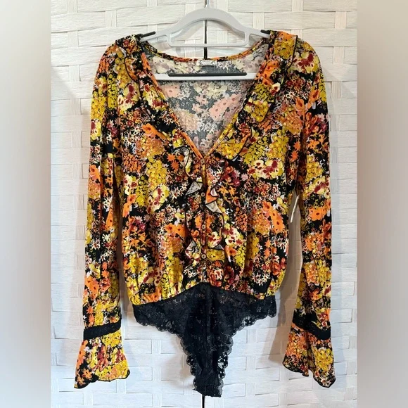 NWT Free People Heat Wave Bodysuit XS - Picture 2 of 13